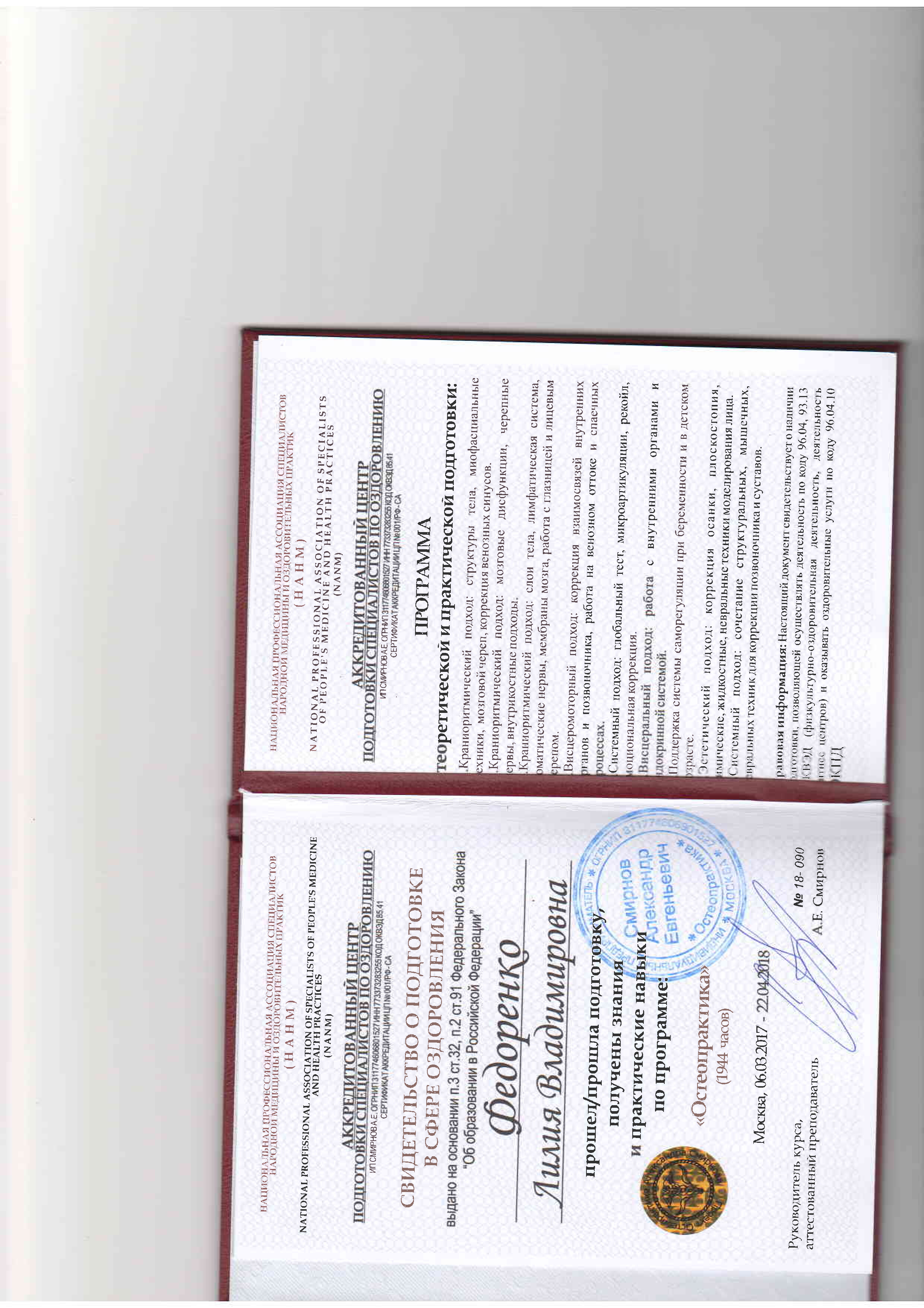 Федоренко Лилия Владимировна 3